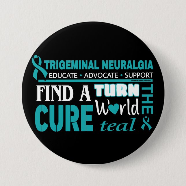 Die Welt Aquamarin machen...TN Button (Vorderseite)