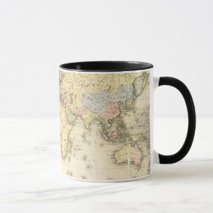 Die Welt auf Mercators Projektion   1840 Tasse