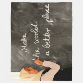 DIE WELT BESSER MACHEN FLEECEDECKE