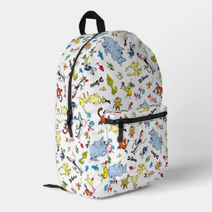 Die Welt der Dr. Seuss-Muster Bedruckter Rucksack