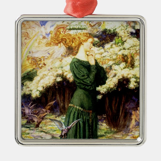 Die Welt der Lover Silbernes Ornament (Vorne)