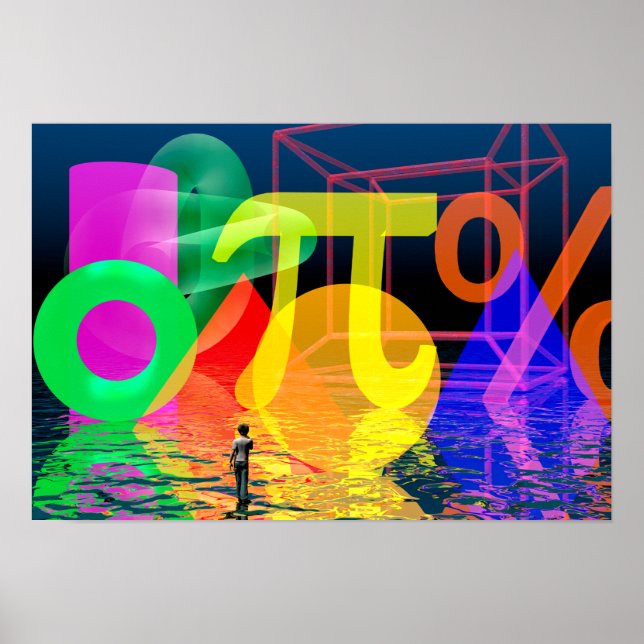 Die Welt der Mathematik Poster (Vorne)