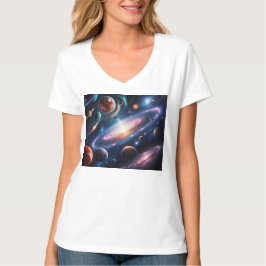Die Welt der Planeten und Sterne T-Shirt
