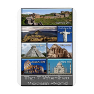 Die Welt der sieben Wunder der Moderne - Magnet