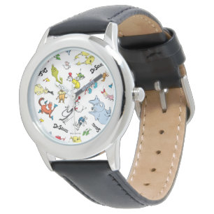 Die Welt des Dr. Seuss-Musters Armbanduhr