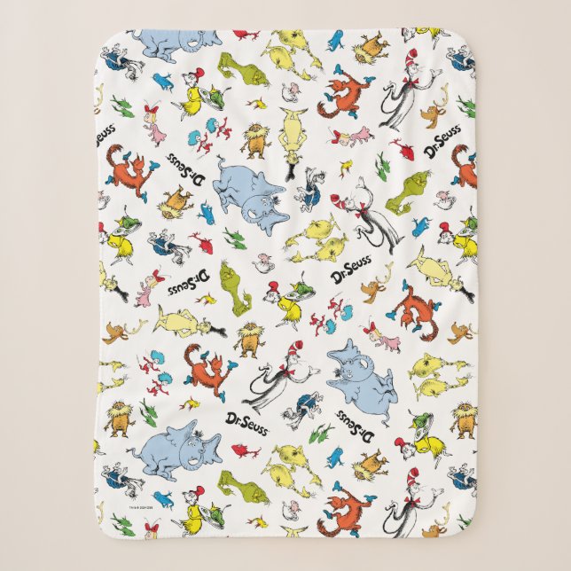 Die Welt des Dr. Seuss-Musters Sherpadecke (Vorderseite)