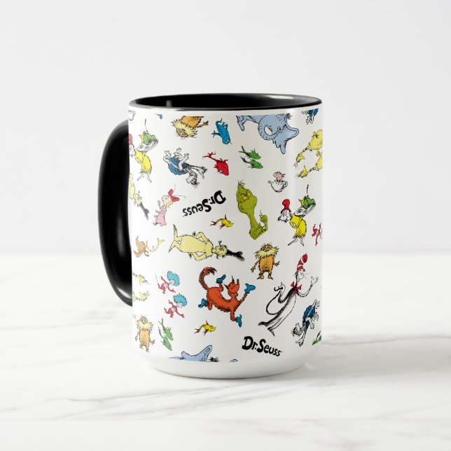 Die Welt des Dr. Seuss-Musters Tasse (Vorderseite Links)
