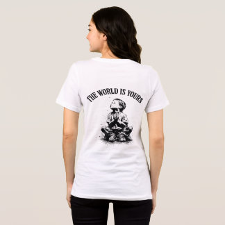 Die Welt Gehört Dir Rückendruck Tri-Blend Shirt