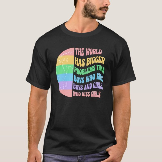 Die Welt hat größere Probleme als Jungen, die B kü T-Shirt (Vorderseite)
