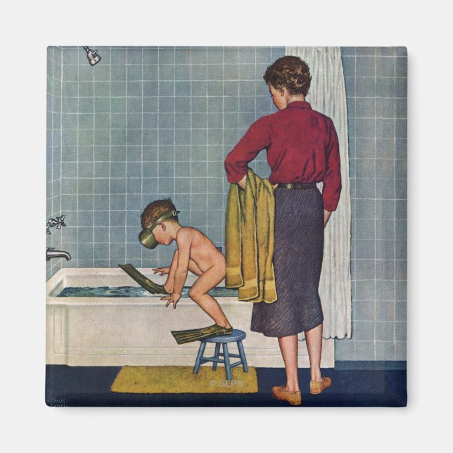 Die Welt in der Tube Magnet (Vorne)