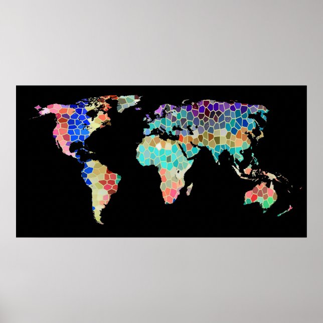 Die Welt in Schwarz Poster (Vorne)