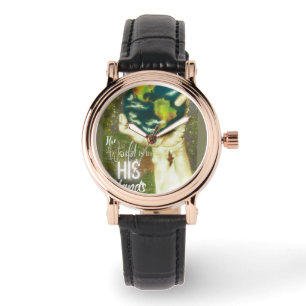 Die Welt in seinen Händen Armbanduhr