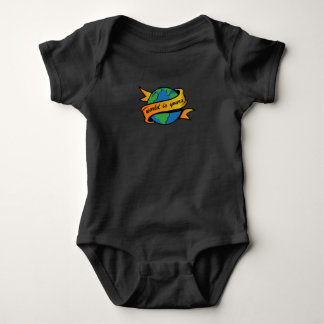 Die Welt ist deine Baby Strampler