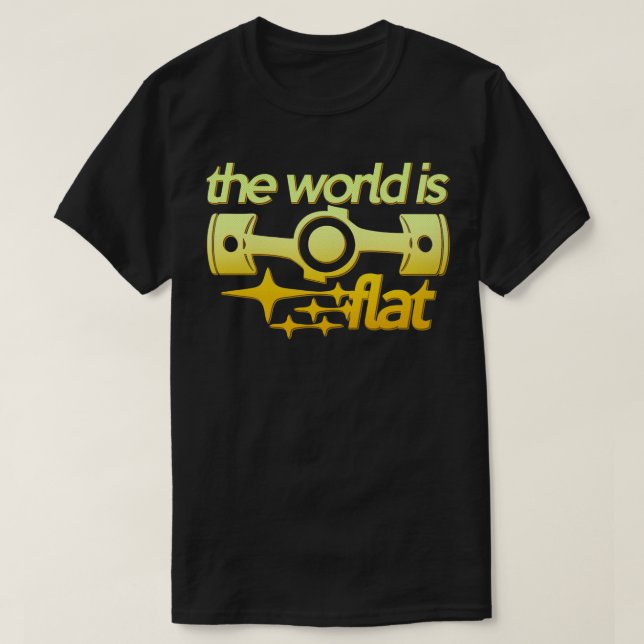 Die Welt ist flach T-Shirt (Design vorne)