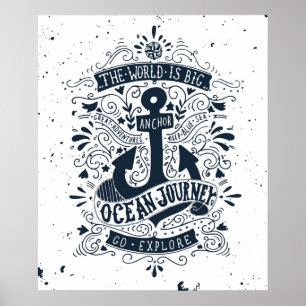 Die Welt ist groß - entdecken Sie Poster