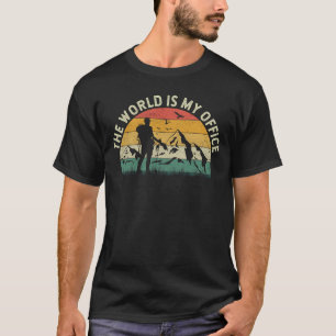 Die Welt ist mein Büro Reisende T-Shirt