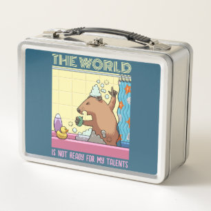 Die Welt ist nicht bereit zu singen Groundhog Metall Brotdose