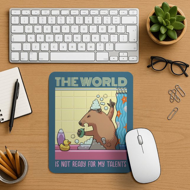 Die Welt ist nicht bereit zu singen Groundhog Mousepad (Von Creator hochgeladen)