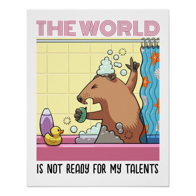 Die Welt ist nicht bereit zu singen Groundhog Poster (Vorderseite)