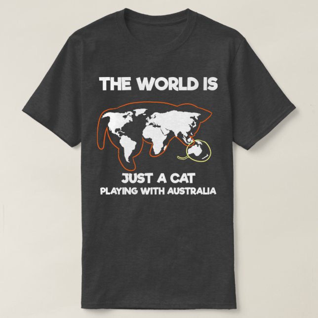 Die Welt ist nur ein Spiel mit Australien T-Shirt (Design vorne)
