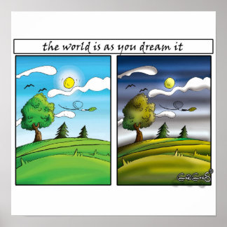 Die Welt ist so, wie du es träumst - Motivierend P Poster