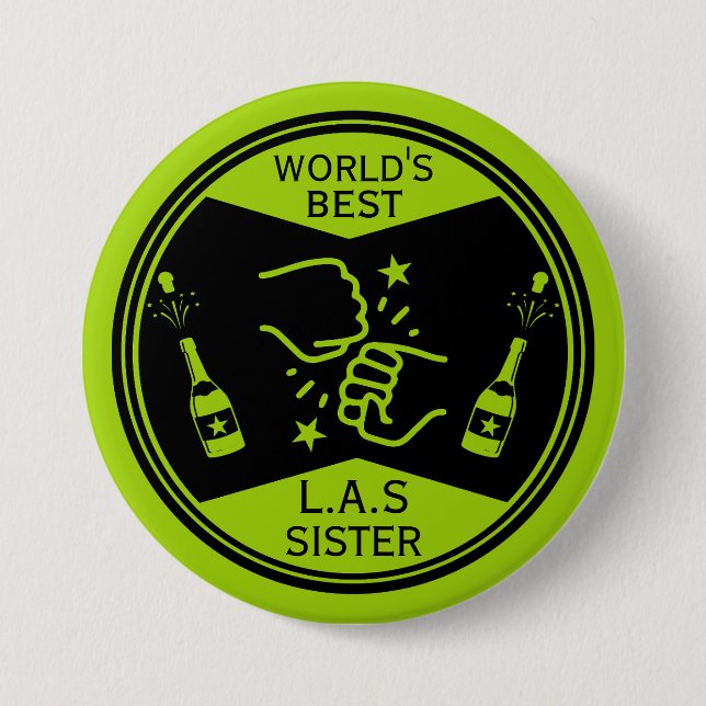 Die Welt ist wie eine Schwester Button (Vorderseite)