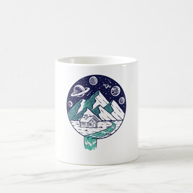 Die Welt Kaffeetasse (Mittel)