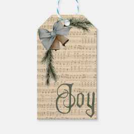 Die Welt mit dem Geschenktag "Bow and Bells" Geschenkanhänger