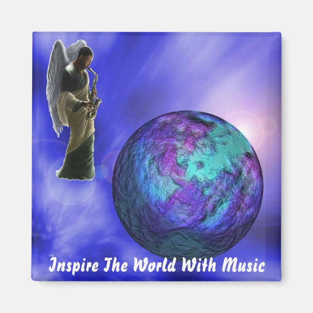 Die Welt mit dem Musikmagazin inspiriert Magnet (Vorne)