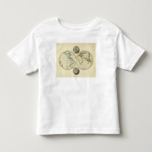 Die Welt mit kontinentalen Grenzen Kleinkind T-shirt
