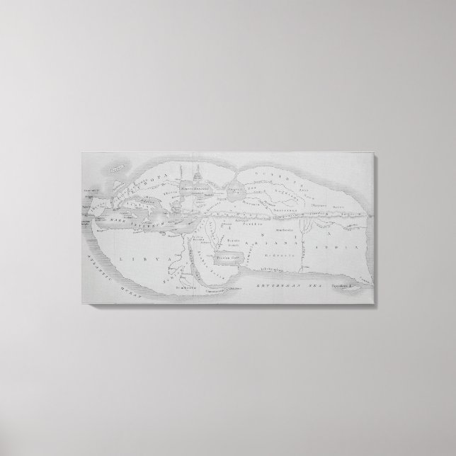 Die Welt nach Strabo Leinwanddruck (Vorderseite)