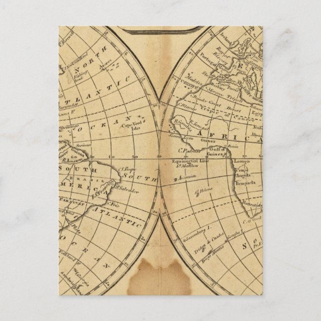 Die Welt Postkarte (Vorderseite)