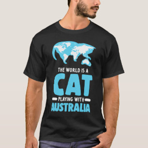 Die Welt spielt mit Australien Geograph T-Shirt