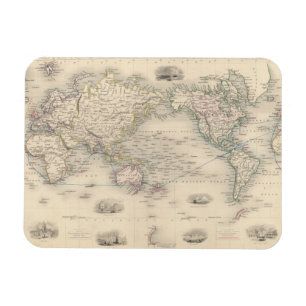 Die Welt über die Vorstellung von Mercator Magnet