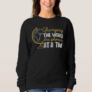 Die Welt verändern Dyslexie Dyslexie-Bewusstsein Sweatshirt