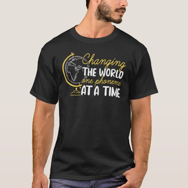 Die Welt verändern  Dyslexie Dyslexie-Bewusstsein  T-Shirt (Vorderseite)