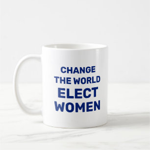 Die Welt verändern - Frauen zur Kaffee-Tasse wähle Kaffeetasse