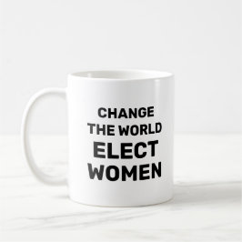 Die Welt verändern - Frauen zur Kaffee-Tasse wähle Kaffeetasse