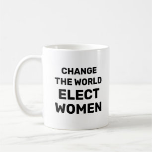 Die Welt verändern - Frauen zur Kaffee-Tasse wähle Kaffeetasse