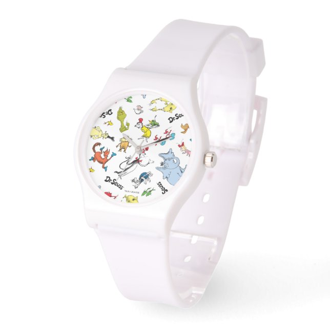 Die Welt von Dr. Seuss Pattern Armbanduhr (Winkel)