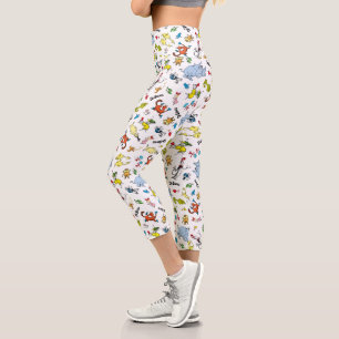 Die Welt von Dr. Seuss Pattern Capri Leggings