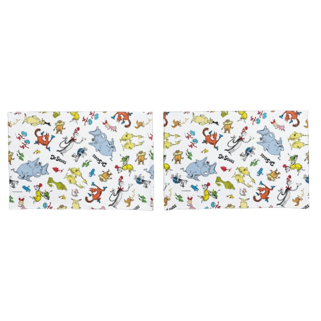 Die Welt von Dr. Seuss Pattern Kissenbezug (Vorderseite-Set)