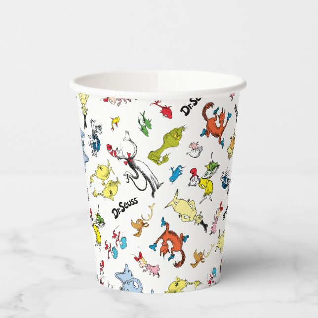 Die Welt von Dr. Seuss Pattern Pappbecher (Links)