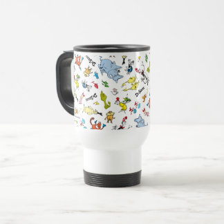 Die Welt von Dr. Seuss Pattern Reisebecher