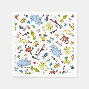 Die Welt von Dr. Seuss Pattern Serviette