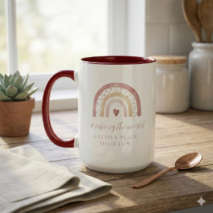 Die Welt zu einem besseren Ort für die Tasse am Ge