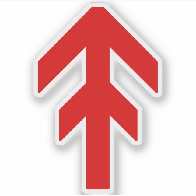 Die Weltbeherrschungsrunde (rot) Aufkleber (Vorderseite)