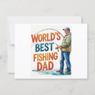 Die weltbeste Aquakulturkarte für den Vater Postkarte
