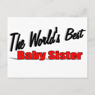 Die weltbeste BabySchwester Postkarte
