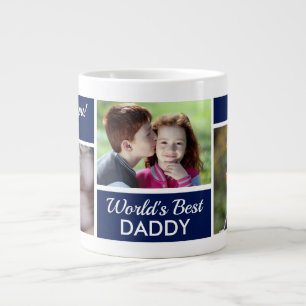 Die weltbeste Daddy-Collage Riesenkaffee-Tasse Jumbo-Tasse